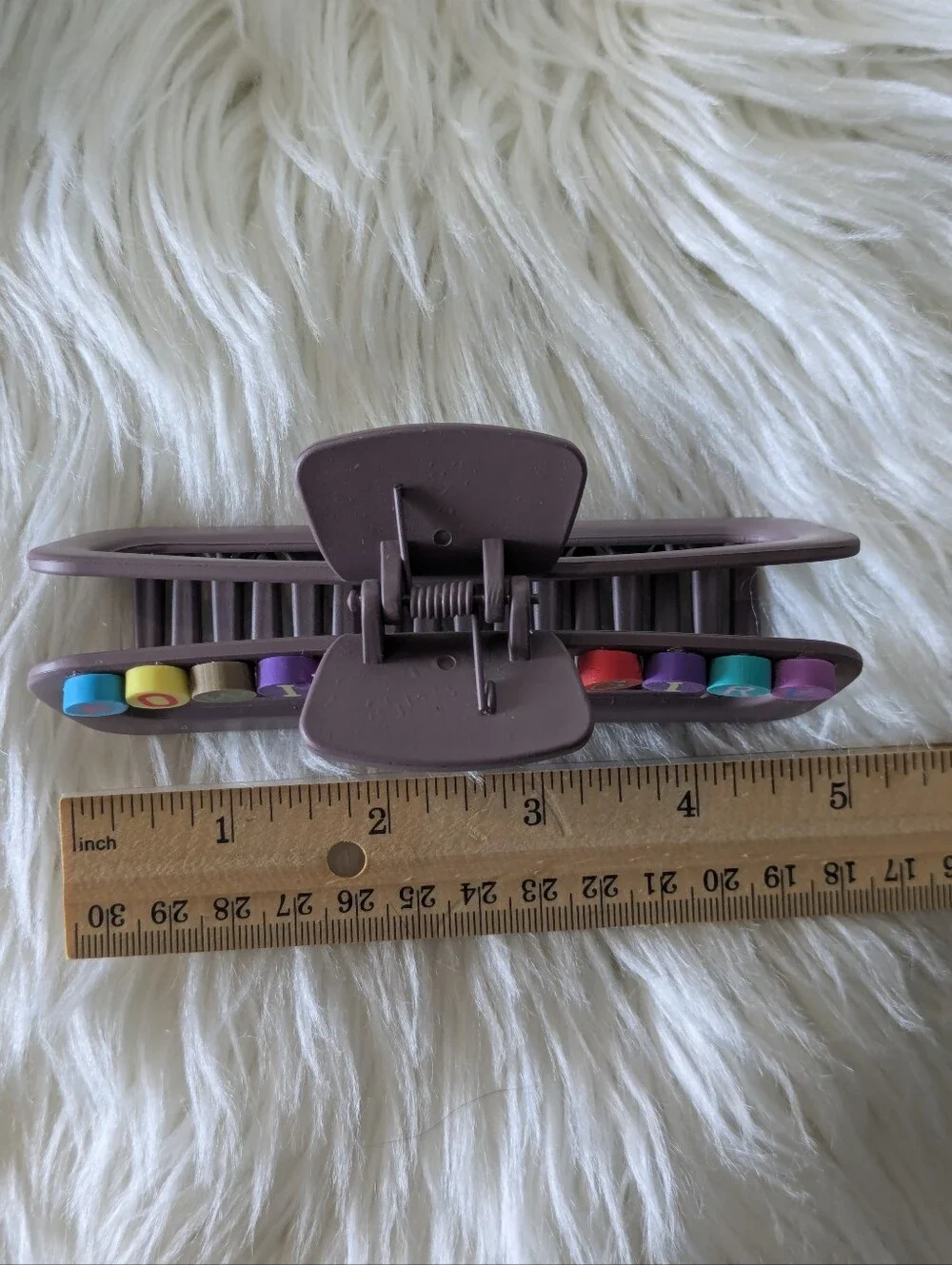 Rowing Girl Hair Clip Claw Style Handcrafted | NWT
